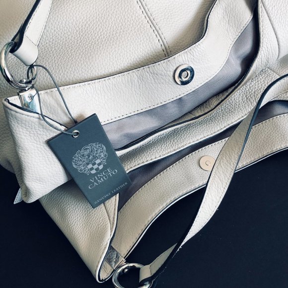 VINCE CAMUTO "Rhys" Leather Tote/Shoulder Bag Large Interior Compartments NWT - Picture 2 of 13